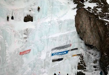 Eiswand am am „Corn“