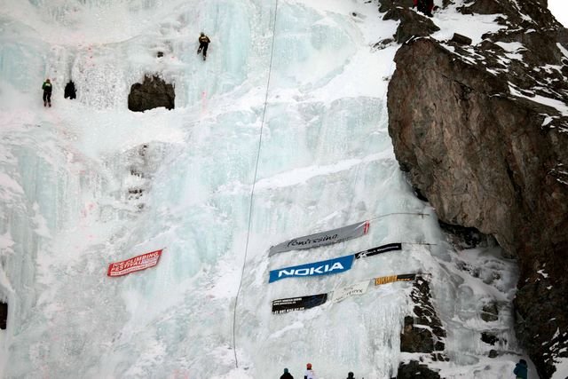 Eiswand am am „Corn“