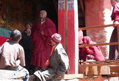 Bei einem Besuch im Kloster von Pangpoche