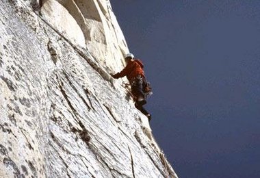 Walter in der oberen Schlüsselseillänge