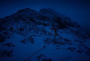 Im Felsbereich beim Aufstieg zum Triglav