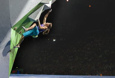 Anna Stöhr konnte im Boulderfinale der Damen zwar ihren WM-Titel nicht verteidigen, dennoch holte sie mit Bronze beim sechsten Großereignis hintereinander eine Medaille.