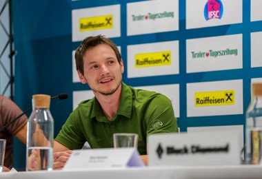 Heiko Wilhelm (CEO Austria Climbing) hat dank der perfekten WM Organisation und der Erfolge seines Teams nur gestrahlt:-) (c) Black Diamond