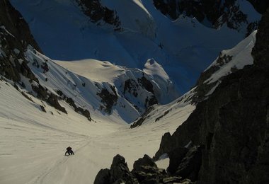 Blaz Stres am Südgrat des Mont Blancs © Miha Valic