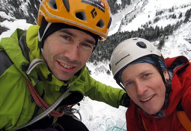 Am Ausstieg vom Merlin (Hajo und David, rechts) - alle Fotos Archiv Göttler-Friederich