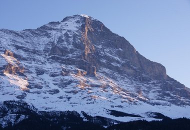 Die winterliche Eiger Nordwand