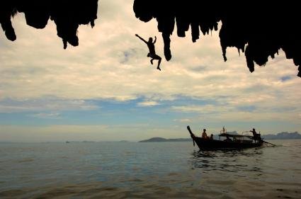 Deep Water Soloing in Thailand