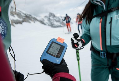 Das Ortovox Diract Voice auf dem Zugspitzgletscher