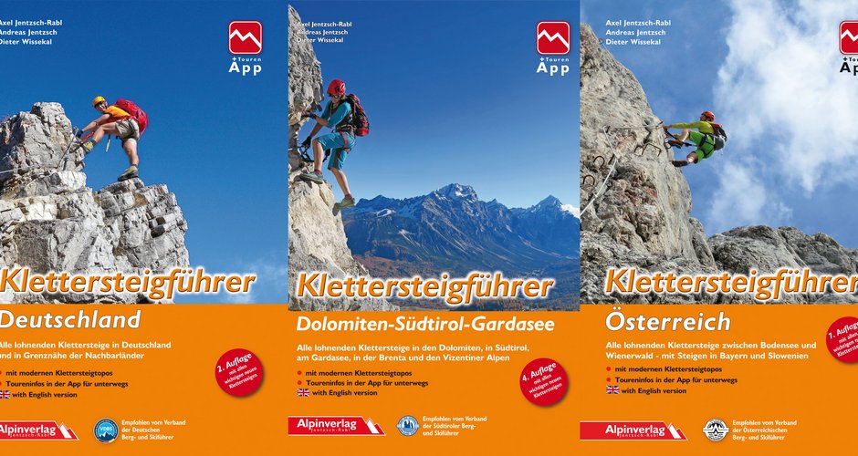 Neue Klettersteigführer für Deutschland, Südtirol-Dolomiten-Brenta-Gardasee und Österreich 
