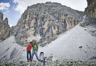 Simon und Patrik vor dem Lagazuoi (c)  Frank Kretschmann