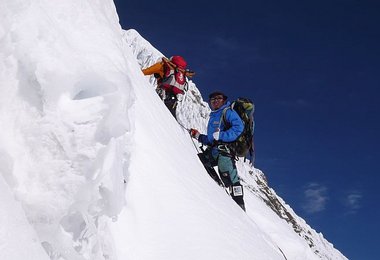 An der Steilstufe zwischen Lager I und II