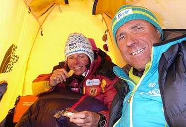 Gerlinde Kaltenbrunner und Ralf Dujmovits