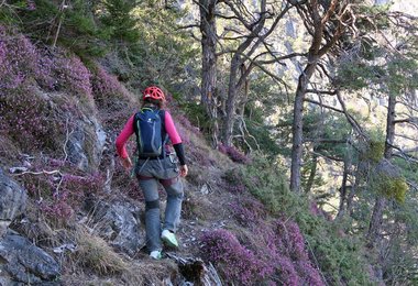 Beim Abstieg von der Burschlwand (Zams/Tirol)