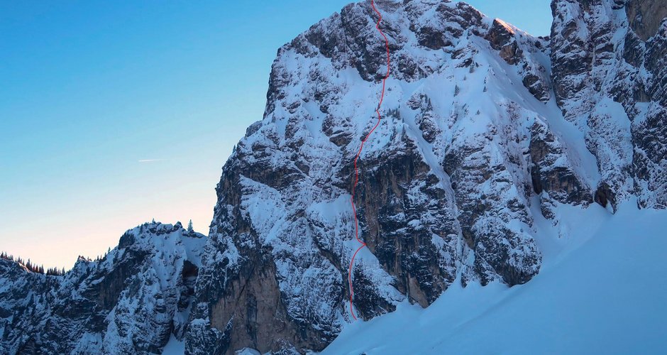 Die Erstbegehung war geglückt, doch der Route fehlte noch der letzte Schliff. Foto F. Miller