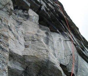 Gerhard im ca. 10 m ausladendem "großen Dach" in der 7. SL.