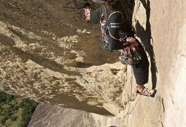 Stefan Glowacz an der "Piedra Riscada" © Klaus Fengler