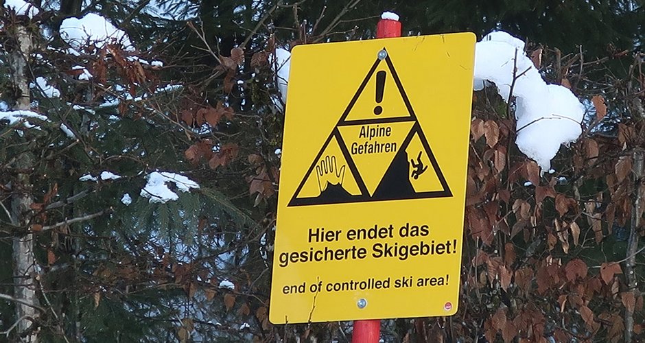 Hier endet das Skigebiet (c) bergsteigen.com