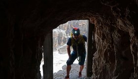 Der Stolleneingang auf der Nordostseite - Ferrata Veronesi