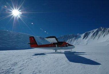 Gelandet im Vinson Basecamp