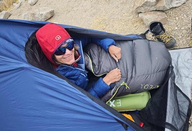 Unterwegs in den Anden mit dem Exped Terra -18 Schlafsack