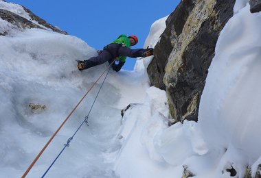 Mike Fowler im Mixedgelände am Kishtwar Kailash