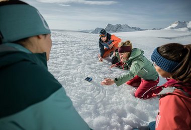 Das Ortovox Diract Voice auf dem Zugspitzgletscher