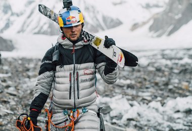 Andrzej Bargiel nach der Abfahrt vom K2 am 22. Juli 2018  (c)  Marek Ogień / Red Bull Content Pool