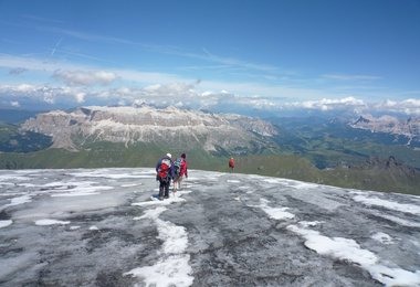 Gletscherabstieg von der Marmolada in den Dolomiten (c) Andreas Jentzsch