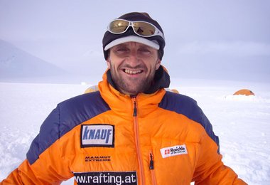 Christian Stangl im Mt. Vinson Basecamp