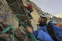 Daniela und Robert Jasper im Schwierigen Riß Foto:
Robert Bösch