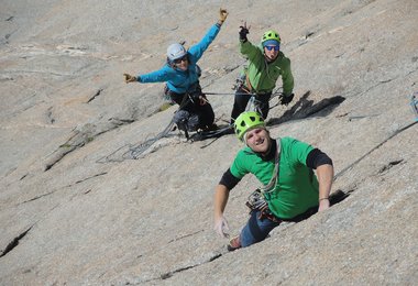 Das „Junge Alpinisten TEAM“ 2014-16 in Chamonix (Foto: Alpenverein/Junge Alpinisten TEAM)