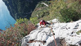 Die letzten schönen Meter der Via Ernia im Val di Ledro