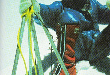 eter auf dem Gipfel des Mount Everest; Foto Archiv Peter Habeler