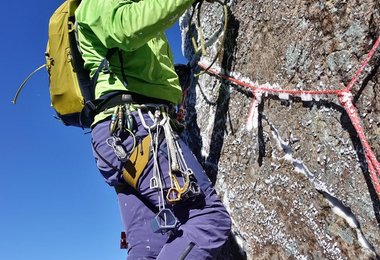 Mit der Funktionshose Ice beim Winterklettern am Ben Nevis