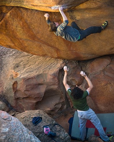 Daniel Woods in den Rocklands © Andy Mann