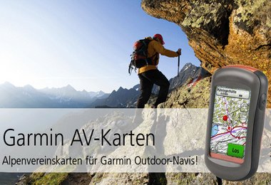 Alpenvereinskarten für Garmin Outdoor-Navis