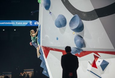 Anna Stöhr bei Boulder Finale in Paris (c) E. Holzknecht