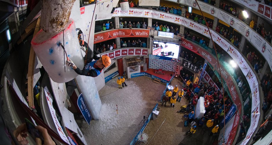 Ice climbing World Cup  Saas Fee 2018 (c) UIAA/Diego Schläppi