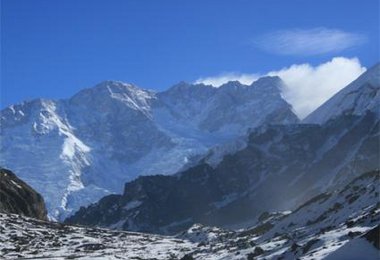 Der Gipfel des Kantsch von Oktang aus; Foto: Nathalie Steinlechner