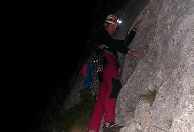 Hubert beim Einstieg Absurbistan Foto: Harald Grill