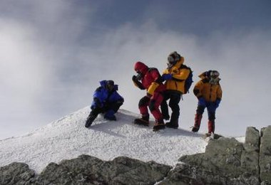 Auf dem Gipfel des Mount Vinson