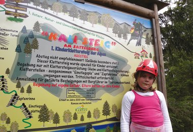 Kali Klettersteig - ein spezieller Klettersteig für Kinder