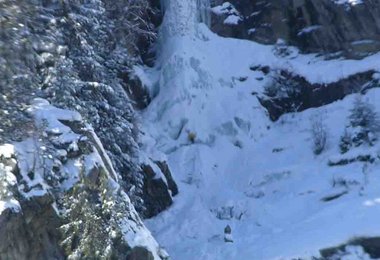 Falbesuner Eisfall - sieht auch oben derzeit ganz gut aus.