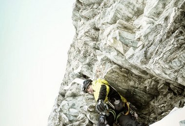 Roger Schaeli in der Matterhorn Nordwand (c) Robert Jasper