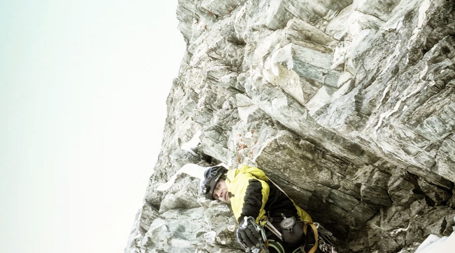 Roger Schaeli in der Matterhorn Nordwand (c) Robert Jasper