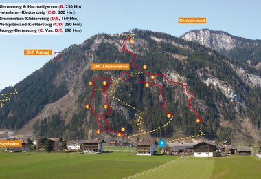 Klettersteiginvasion in Mayrhofen / Zillertal