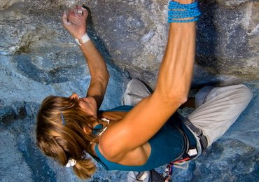 Andrea Maruna in ""Derelinquat" 8b,   photo claudia ziegler