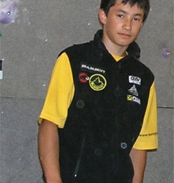 David Lama, der Jugendeuropacupsieger 2004