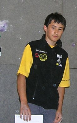 David Lama, der Jugendeuropacupsieger 2004