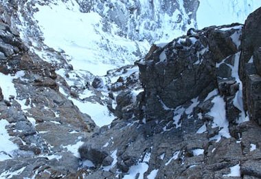 Ueli im schwierigen Mixedbereich © Jonathan Griffith